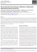 Cover page: Taxane-Based Chemotherapy Is Effective in Metastatic Appendiceal Adenocarcinoma.