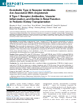 Cover page: Endothelin Type A Receptor Antibodies Are Associated With Angiotensin II Type 1 Receptor Antibodies, Vascular Inflammation, and Decline in Renal Function in Pediatric Kidney Transplantation