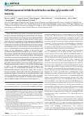 Cover page: Inflammasome inhibition blocks cardiac glycoside cell toxicity