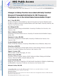 Cover page: Changes in Kidney Function Associated With Daily Tenofovir Disoproxil Fumarate/Emtricitabine for HIV Preexposure Prophylaxis Use in the United States Demonstration Project