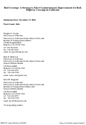 Cover page: Rail Crossings: A Strategy to Select Countermeasure Improvements for Rail-Highway Crossings in California