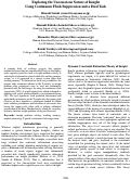 Cover page: Exploring the Unconscious Nature of Insight Using Continuous Flash Suppression and a Dual Task