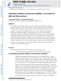 Cover page: Replication initiation and genome instability: a crossroads for DNA and RNA synthesis