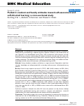 Cover page: Pediatric resident and faculty attitudes toward self-assessment and self-directed learning: a cross-sectional study