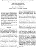 Cover page: The interaction between structure and meaning in sentence comprehension:Recurrent neural networks and reading times