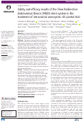 Cover page: Safety and efficacy results of the Flow Redirection Endoluminal Device (FRED) stent system in the treatment of intracranial aneurysms: US pivotal trial.