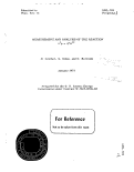 Cover page: MEASUREMENT AND ANALYSIS OF THE REACTION n+p -&gt;noA++