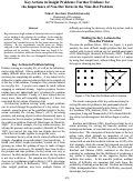 Cover page: Key Actions in Insight Problems: Further Evidence for the Importance of Non-Dot Turns in the Nine-Dot Problem