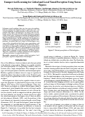 Cover page: Unsupervised Learning for Global and Local Visual Perception Using Navon Figures