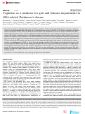 Cover page: Cognition as a mediator for gait and balance impairments in GBA-related Parkinson’s disease