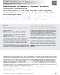 Cover page: Daily Rifapentine for Treatment of Pulmonary Tuberculosis. A Randomized, Dose-Ranging Trial