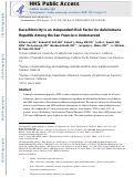 Cover page: Race/ethnicity is an independent risk factor for autoimmune hepatitis among the San Francisco underserved