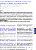 Cover page: A Bayesian implementation of the multispecies coalescent model with introgression for phylogenomic analysis