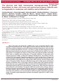 Cover page: The glucose and lipid metabolism reprogramming is gradedependent in clear cell renal cell carcinoma primary cultures and is targetable to modulate cell viability and proliferation