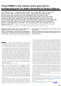 Cover page: Tmem79/Matt is the matted mouse gene and is a predisposing gene for atopic dermatitis in human subjects