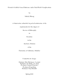 Cover page: Towards Credible Causal Inference under Real-World Complications