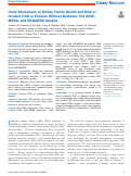 Cover page: Urine Biomarkers of Kidney Tubule Health and Risk of Incident CKD in Persons Without Diabetes: The ARIC, MESA, and REGARDS Studies