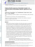 Cover page: Evidence that the expression of transferrin receptor 1 on erythroid marrow cells mediates hepcidin suppression in the liver