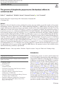 Cover page: The genome of Anoplarchus purpurescens (Stichaeidae) reflects its carnivorous diet.