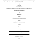 Cover page: High-throughput phenotyping and modeling to dissect the genetic architecture of plant plasticity and growth