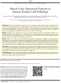 Cover page: Muscle Gene Expression Patterns in Human Rotator Cuff Pathology