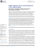 Cover page: SOX2 regulates acinar cell development in the salivary gland