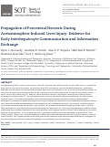 Cover page: Propagation of pericentral necrosis during acetaminophen-induced liver injury: evidence for early interhepatocyte communication and information-exchange