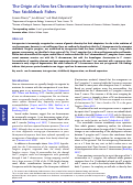 Cover page: The Origin of a New Sex Chromosome by Introgression between Two Stickleback Fishes