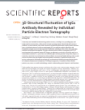 Cover page: 3D Structural Fluctuation of IgG1 Antibody Revealed by Individual Particle Electron Tomography