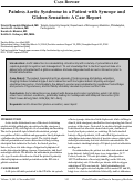 Cover page: Painless Aortic Syndrome in a Patient with Syncope and&nbsp;Globus Sensation: A Case Report