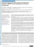 Cover page: Potential Therapeutic Role of Bone Morphogenic Protein 7 (BMP7) in the Pathogenesis of Graves Orbitopathy.