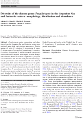 Cover page: Diversity of the diatom genus Fragilariopsis in the Argentine Sea and Antarctic waters: morphology, distribution and abundance