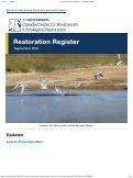 Cover page of UCSB Restoration Register - September 2024