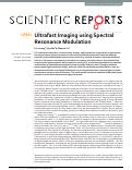 Cover page: Ultrafast Imaging using Spectral Resonance Modulation