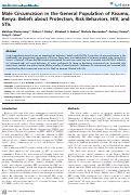 Cover page: Male Circumcision in the General Population of Kisumu, Kenya: Beliefs about Protection, Risk Behaviors, HIV, and STIs