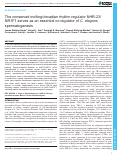 Cover page: The conserved molting/circadian rhythm regulator NHR-23/NR1F1 serves as an essential co-regulator of C. elegans spermatogenesis