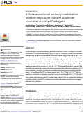 Cover page: A three monoclonal antibody combination potently neutralizes multiple botulinum neurotoxin serotype F subtypes.