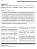 Cover page: Altered structural and effective connectivity in anorexia and bulimia nervosa in circuits that regulate energy and reward homeostasis