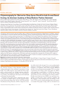 Cover page: Polysomnography for Obstructive Sleep Apnea Should Include Arousal-Based Scoring: An American Academy of Sleep Medicine Position Statement.