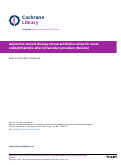 Cover page: Adjunctive steroid therapy versus antibiotics alone for acute endophthalmitis after intraocular procedure