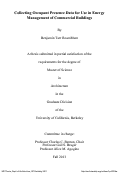 Cover page: Collecting Occupant Presence Data for Use in Energy Management of Commercial Buildings