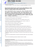 Cover page: Reproductive Risk Factors and Coronary Heart Disease in the Women’s Health Initiative Observational Study