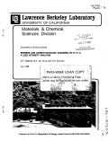 Cover page: BENZENE AND CARBON MONOXIDE ADSORBED ON Pt(lll): A LEED INTENSITY ANALYSIS