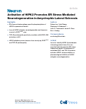 Cover page: Activation of HIPK2 Promotes ER Stress-Mediated Neurodegeneration in Amyotrophic Lateral Sclerosis