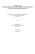 Cover page: Estimating Global Forestry GHG Mitigation Potential and Costs: A Dynamic Partial Equilibrium Approach