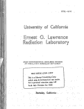 Cover page: SOME EXPERIMENTAL SHIELDING STUDIES AT THE 6.2-BeV BERKELEY BEVATRON