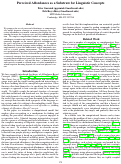 Cover page: Perceived Affordances as a Substrate for Linguistic Concepts