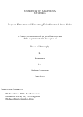 Cover page: Essays on Estimation and Forecasting Under Structural Break Models