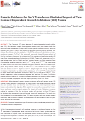 Cover page: Genetic Evidence for SecY Translocon-Mediated Import of Two Contact-Dependent Growth Inhibition (CDI) Toxins