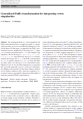 Cover page: Generalized Duffy transformation for integrating vertex singularities